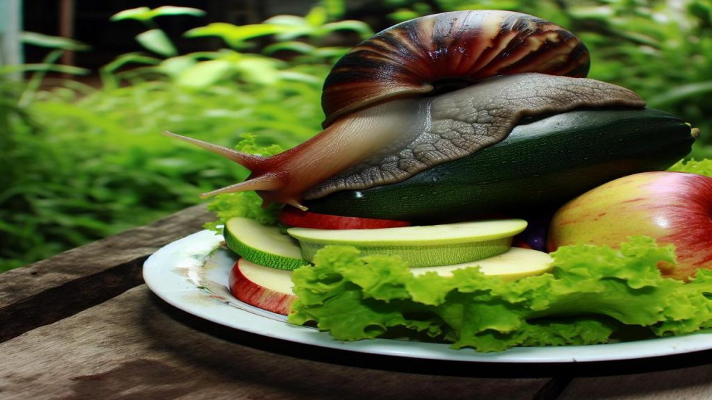 Czym karmić ślimaka w ogrodzie?